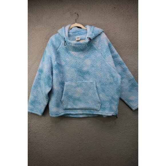 Pink by Victoria's Secret Plush Fleece Pullover Hoodie-XL-Oversized - Picture 1 of 13